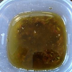 A picture of Garlic rosemary red wine sauce.