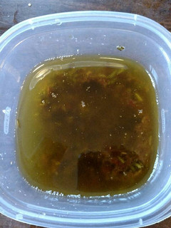 A picture of Garlic rosemary red wine sauce.