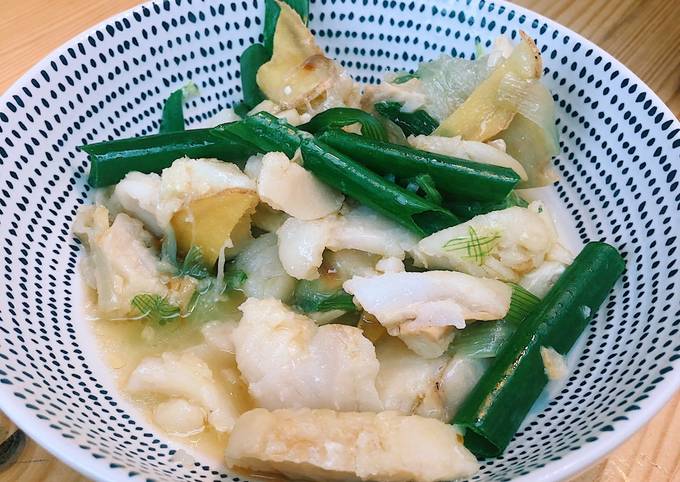 Recipe of Any-night-of-the-week Scallion Ginger Fish