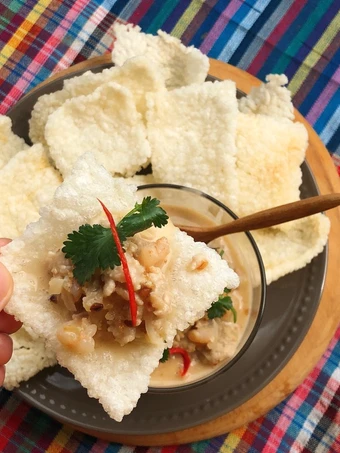 How To Make Appetizer Recipe • Pork &amp; Shrimp Peanut Dipping Sauce •Thai Style Appetizer which So Delicious