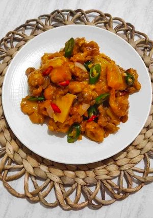 Foto resep Cumi Udang Tepung Asam Manis