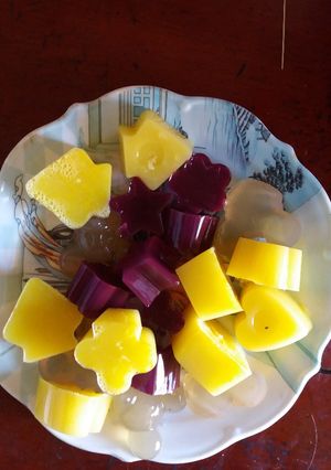 Hình của món Rau câu ngũ sắc tự nhiên.