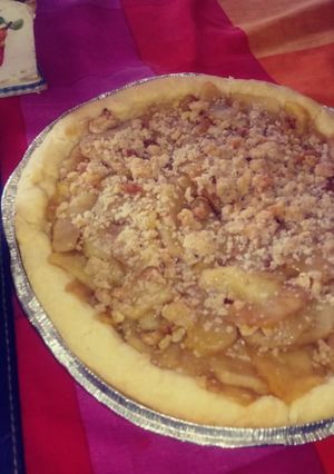 Una foto de Kuchen de manzana y nueces