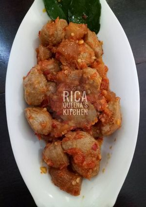Foto resep Bakso Rica-rica @pr_recookolahanbakso