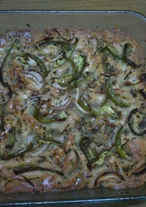 A picture of Italian pizza bread.