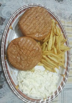 صورة لوصفة همبرغر 😍😋