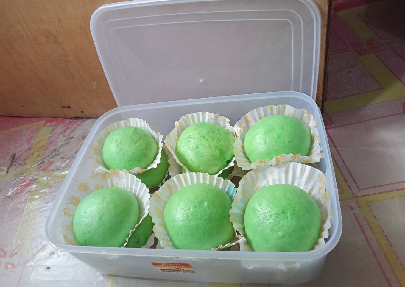 Bakpao pandan isi coklat