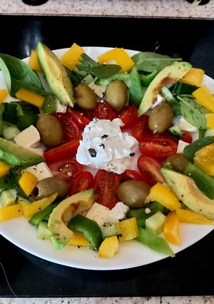A picture of My Greek Salad 🥰🥰🥰.