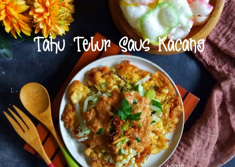 Tahu Telur Saus Kacang