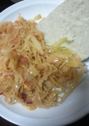 A picture of Fried Cabbage.