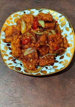 Foto resep Tempe Goreng Kecap Bawang Bombay