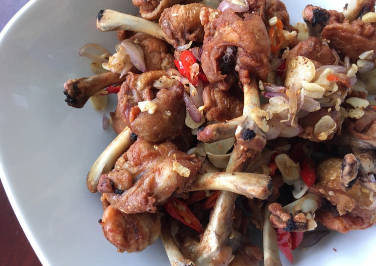 Bumbu Chicken Tulip dengan bawang dan cabe sangrai | Cara Masak Chicken Tulip dengan bawang dan cabe sangrai Yang Bikin Ngiler