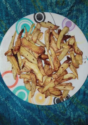 A picture of Fry taro root veg.