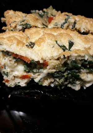 Una foto de Soufflé de verduras