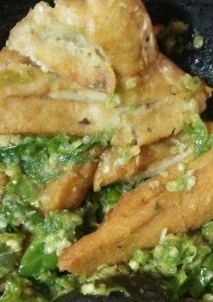 Foto resep Penyet Gembus lombok ijo