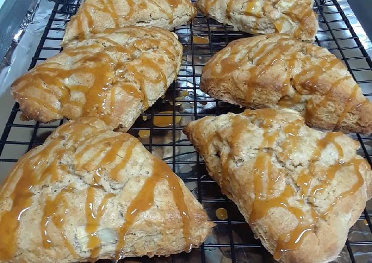 Steps to Prepare Any Night Of The Week Caramel Apple Scones