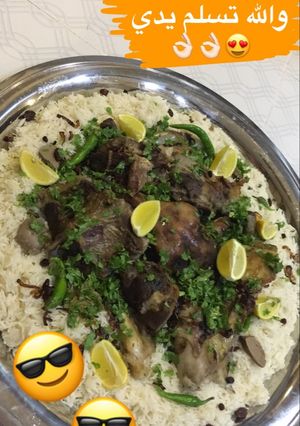 صورة لوصفة كبسه اللحم المشوي