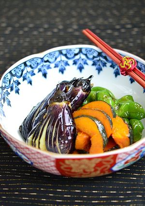 A picture of Marinated Eggplant and Kabocha Squash (Make-Ahead).