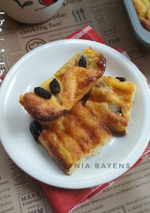 Foto resep Puding roti tawar pisang