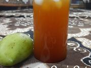 A picture of raw mango juice