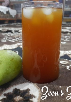 A picture of Raw Mango and Palm Jaggery Juice.