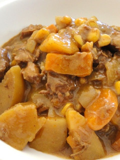A picture of Slow Cooker Beef with Root vegetables.