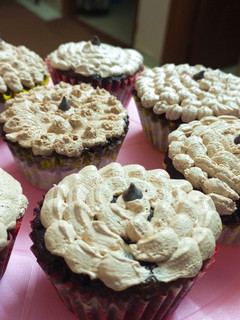 A picture of Chocolate Cupcake🧁🧁(without oven).