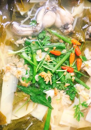 Hình của món Ếch Nấu Măng Lá Giang.