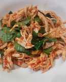 Sambal ayam suwir kemangi