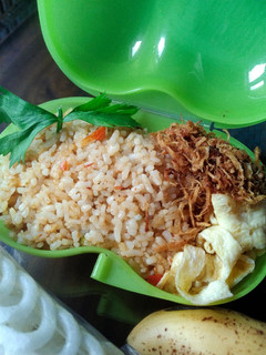 Foto resep 343.Nasi Goreng toping abon ayam telor dadar