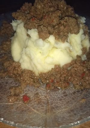 Una foto de Volcán🌋 de carne🍖
