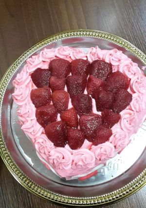 صورة لوصفة طريقة عمل كيك الفراولة