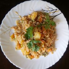 A picture of Hot vegetable rice.