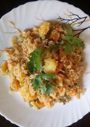 A picture of Hot vegetable rice.