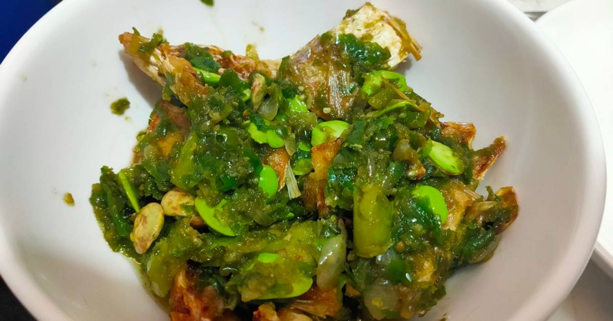 Resep Ikan Asin Pete Cabe Ijo  Ulek oleh Endang Kumalasari 