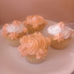 A picture of Frosted lemon cupcakes #authormarathon.