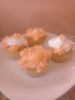 A picture of Frosted lemon cupcakes #authormarathon.