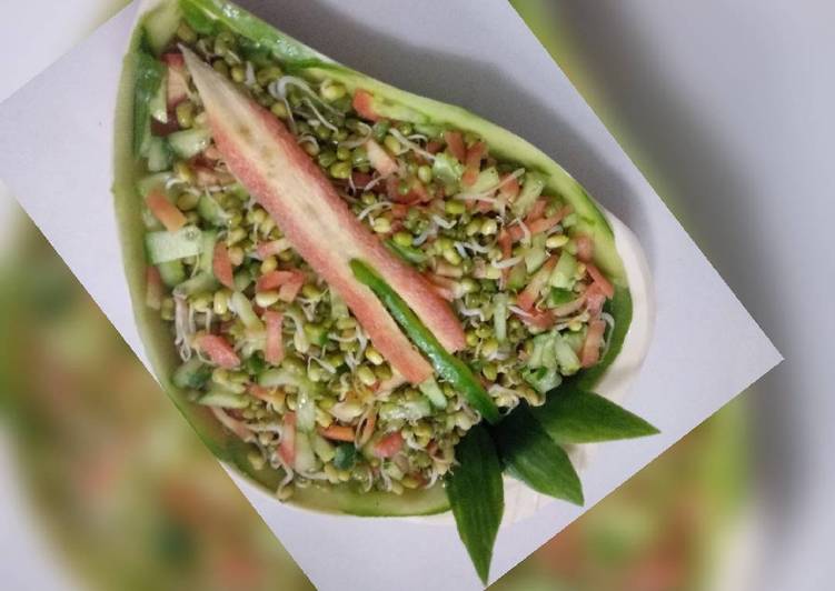 Simple Way to Prepare Any-night-of-the-week Moong sprouts salad