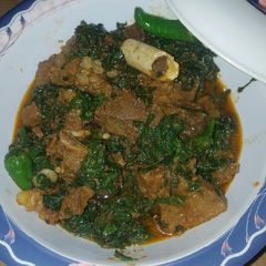 Mutton palak A picture of Mutton palak.