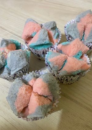 Foto resep Bolu kukus warna warni