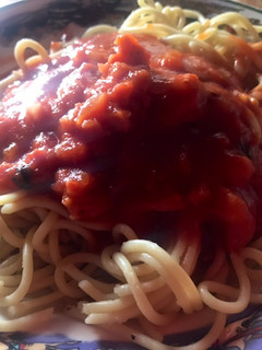 Una foto de Salsa para fideos con chorizo de cerdo