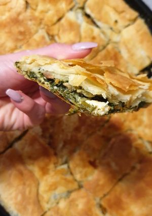 Φωτογραφία της συνταγής Σπανακόπιτα με σπιτικό φύλλο και φέτα!!