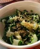 Ensalada de acelgas con toque asiático