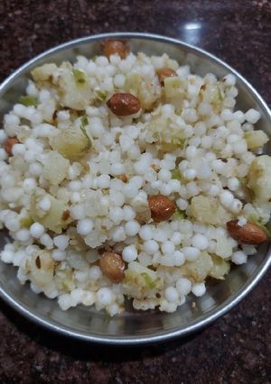 A picture of Sabudana khichdi.