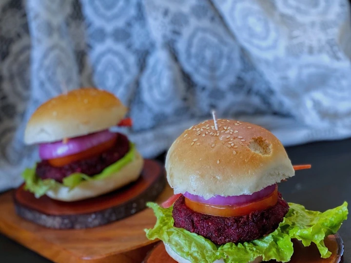 Easy Way Prepare Recipe Vegan Beet Burger that is Can Pamper Your Tongue, Perfect}