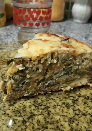 Una foto de Torta de vegetales XXL