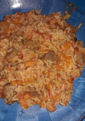 Una foto de Guiso de arroz simple, y económico
