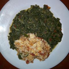 Fried Eggs with traditional vegetables A picture of Fried Eggs with traditional vegetables.