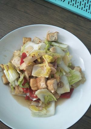 Foto resep Tumis Sata (Sawi + Tahu)
