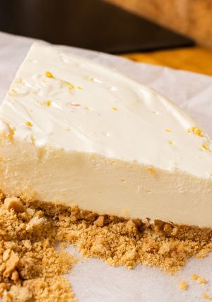 Una foto de Tarta de mousse de limón